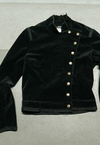 VINTAGE CORDUROY VELVET MORGAN DE TOI JACKET WOMENS LUXURY
