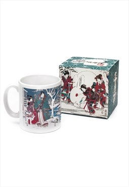 Boxed Mug Set - Japanese Ukiyo-e Art Kawaii Christmas Cup