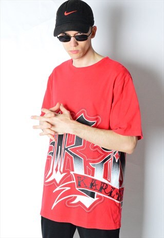KARL KANI VINTAGE 90S RED T-SHIRT