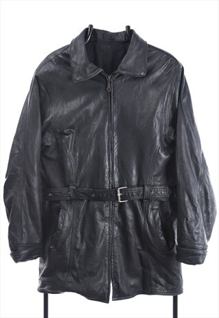 VINTAGE LEATHER JACKET IN BLACK