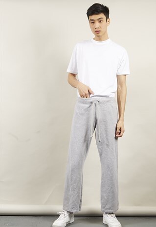 VINTAGE 90'S CHAMPION LOGO GREY JOGGERS