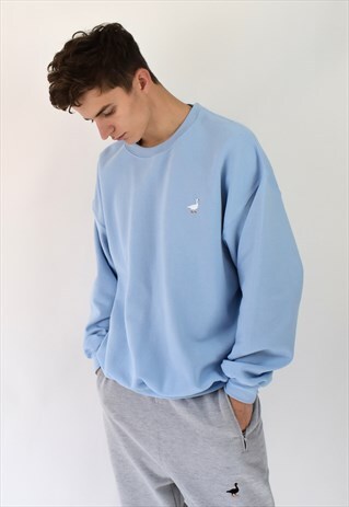 G&G UNISEX BABY BLUE GOOSE SWEAT