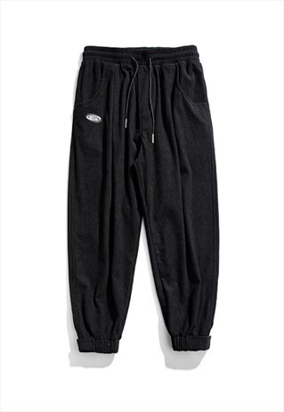KALODIS DRAWSTRING LOOSE CASUAL TROUSERS Y2K