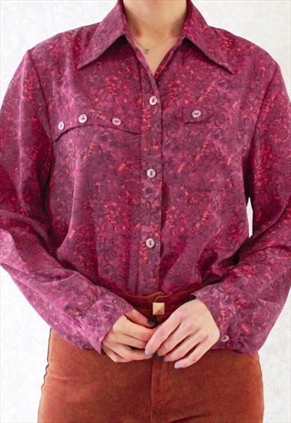VINTAGE BLOUSE ART PAINTING STYLE M C103