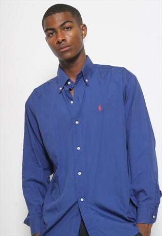VINTAGE RALPH LAUREN SHIRT BLUE