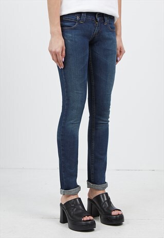 VINTAGE NAVY LEVI'S 603 FIT SKINNY FIT DENIM JEANS