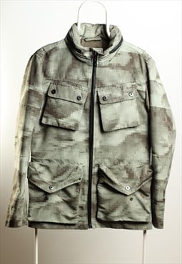 Vintage Levi's Windbreaker Hooded Jacket Military Size M