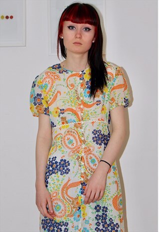 70S BOHEMIAN FESTIVAL MAXI DRESS
