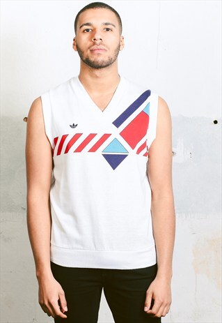 VINTAGE ADIDAS SLEEVELESS SWEATSHIRT