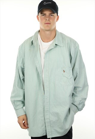 VINTAGE RALPH LAUREN STRIPED BIG LONG SLEEVE SHIRT
