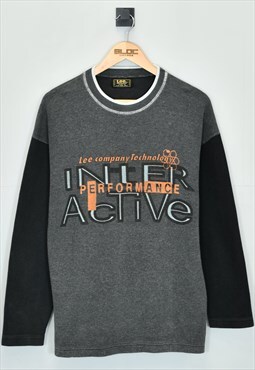 Vintage Lee Inter Active Performance Sweatshirt Grey Large