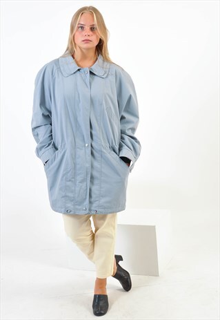 VINTAGE PARKA JACKET IN BLUE