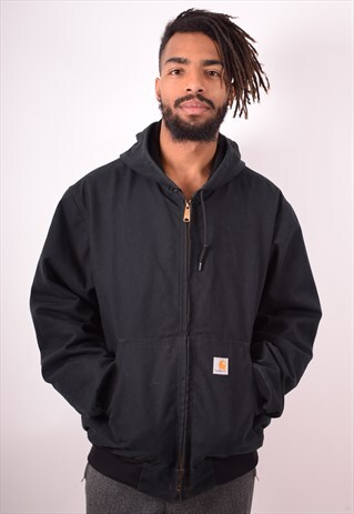 CARHARTT MENS VINTAGE JACKET LARGE BLACK 90S