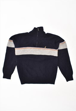 Vintage Nautica Jumper Sweater Stripes Navy Blue