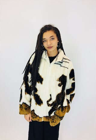 PANTHER TEDDY BEAR FLEECE JACKET