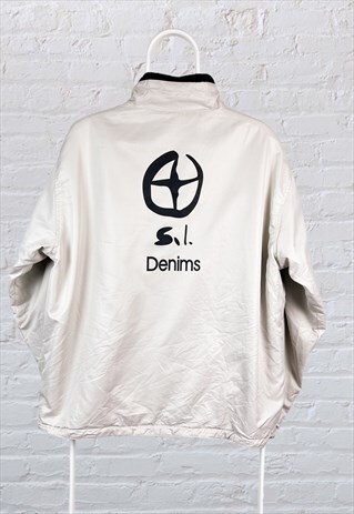VINTAGE STONE ISLAND DENIMS JACKET BEIGE MEDIUM