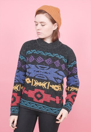 VINTAGE PATTERNED JUMPER /R2041