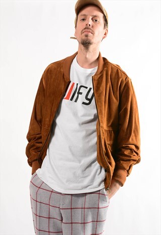 VINTAGE SUEDE BOMBER JACKET