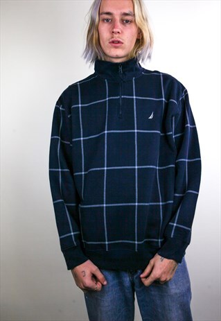 VINTAGE NAUTICA QUARTER ZIP SWEATSHIRT