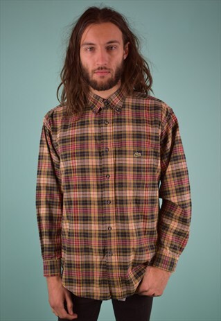 VINTAGE 90'S LACOSTE CHECKED SHIRT