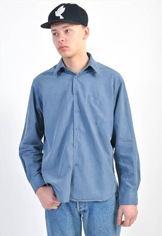 VINTAGE LONG SLEEVE SHIRT IN BLUE