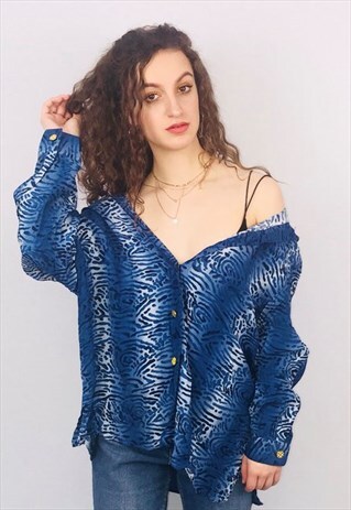 VINTAGE OVERSIZED PATTERN SHIRT