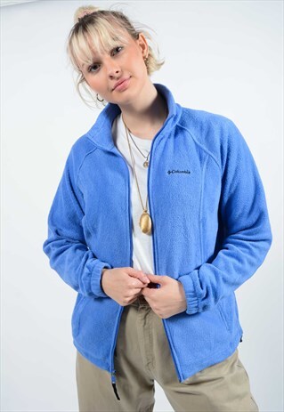 VINTAGE 90S COLUMBIA FLEECE JACKET BLUE