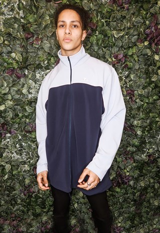 KAPPA CONTRAST ZIP-UP FLEECE JACKET