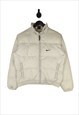 Women's 90's Nike Puffer Jacket In Silver Size UK 10