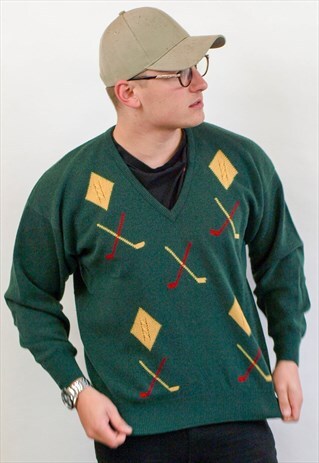 VINTAGE NICK FALDO PRINGLE JUMPER