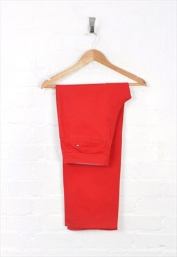 Vintage Tommy Hilfiger Trousers Red Ladies W32 L28