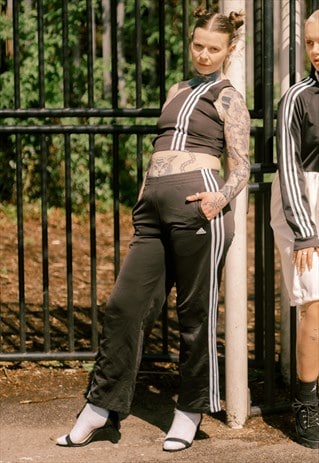 REWORKED ADIDAS ONE SHOULDER AND TRACKSUIT BOTTOM 2 PIECE