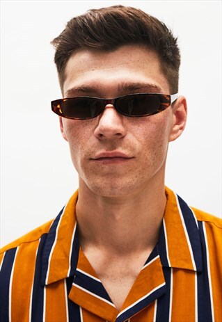 HARLEY - SKINNY FUTURISTIC TORTOISESHELL SUNGLASSES