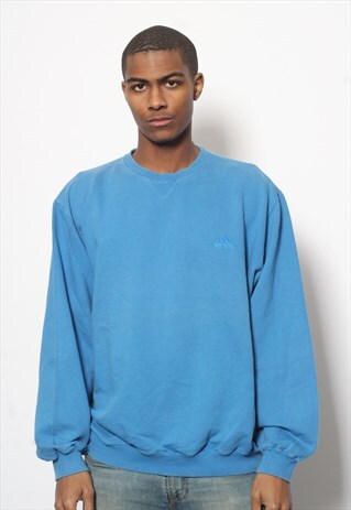 VINTAGE ADIDAS LOGO SWEATSHIRT BLUE