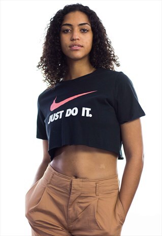 VINTAGE NIKE LOGO REWORKED CROP TOP 90S XL 3.3