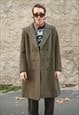 70s Vintage kaki wool coat