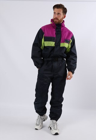 VINTAGE 80'S BRUGI FULL SKI SUIT SNOW UK M / L 42" (6CX)