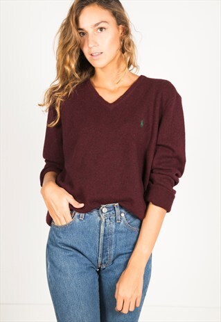 VINTAGE 80S POLO RALPH LAUREN JUMPER / R155