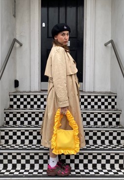Yellow Debabevoir Ruffle Bag
