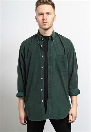 VINTAGE CORDUROY SHIRT GREEN