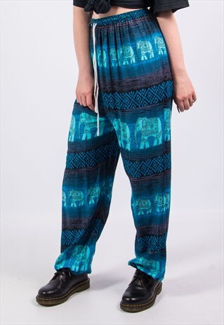 VINTAGE 90'S ELEPHANT FESTIVAL HIPPIE TROUSERS
