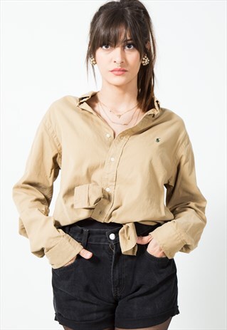 VINTAGE 80S CLASSIC POLO RALPH LAUREN SHIRT / S5311