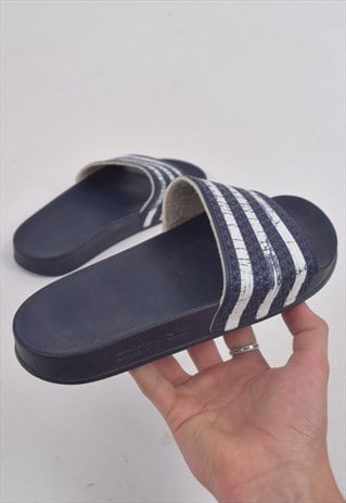 VINTAGE 90S BLUE ADIDAS SLIDERS