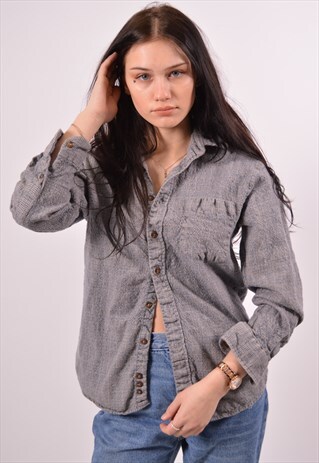 VINTAGE PENDLETON FLANNEL SHIRT CHECK GREY