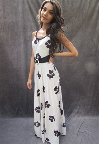 VINTAGE 1970S RETRO MAXI DRESS