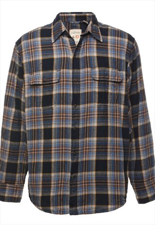 BEYOND RETRO VINTAGE MULTI-COLOUR BUFFALO CHECK SHIRT - L
