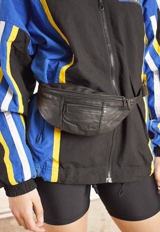 90'S RETRO FAUX LEATHER FESTIVAL BUM BAG