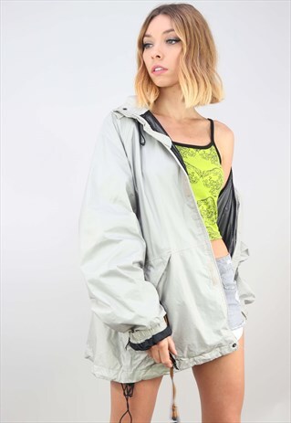 VINTAGE OVERSIZED K-WAY FESTIVAL WATERPROOF RAIN JACKET