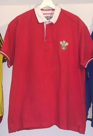 Cotton Traders Classic Wales Rugby Shirt Mens XL