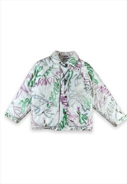 Moschino Junior vintage all over print padded jacket 